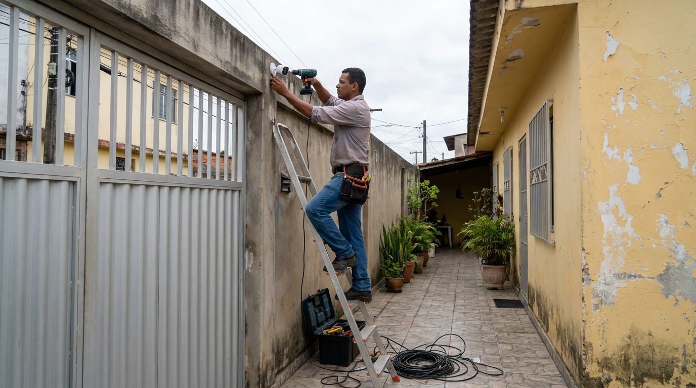 Instalacao de cameras de seguranca profissional em Florianópolis‑SC