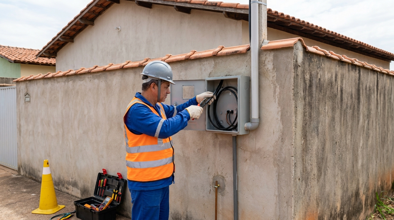Instalacao de padrao de energia profissional em Florianópolis‑SC