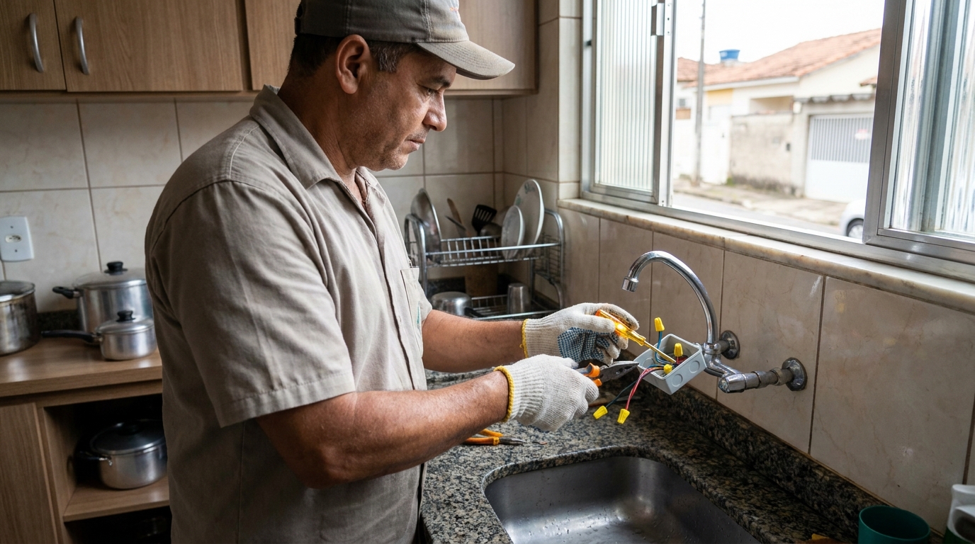 Instalacao de torneira eletrica profissional em Florianópolis‑SC