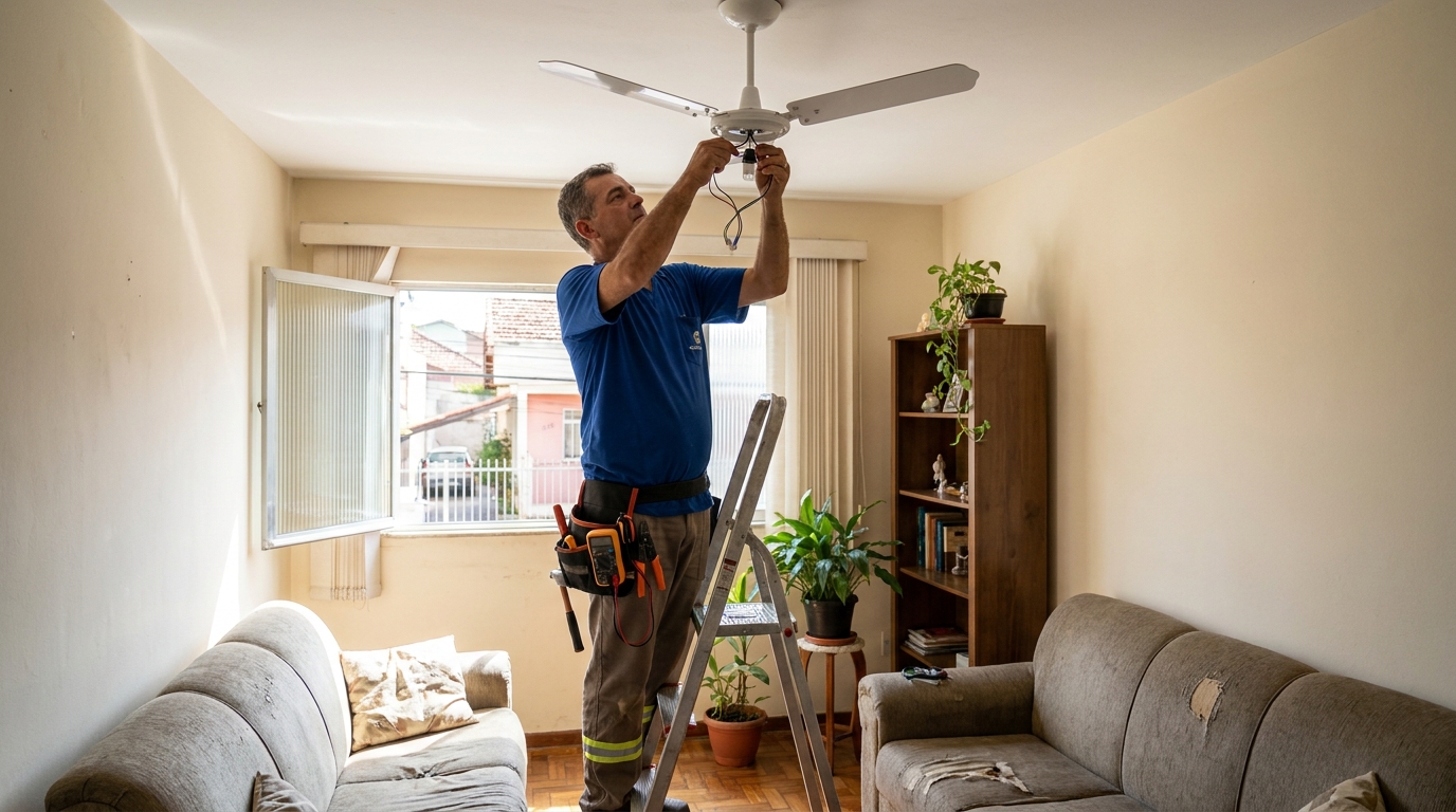 Instalacao de ventilador de teto em Florianópolis‑SC