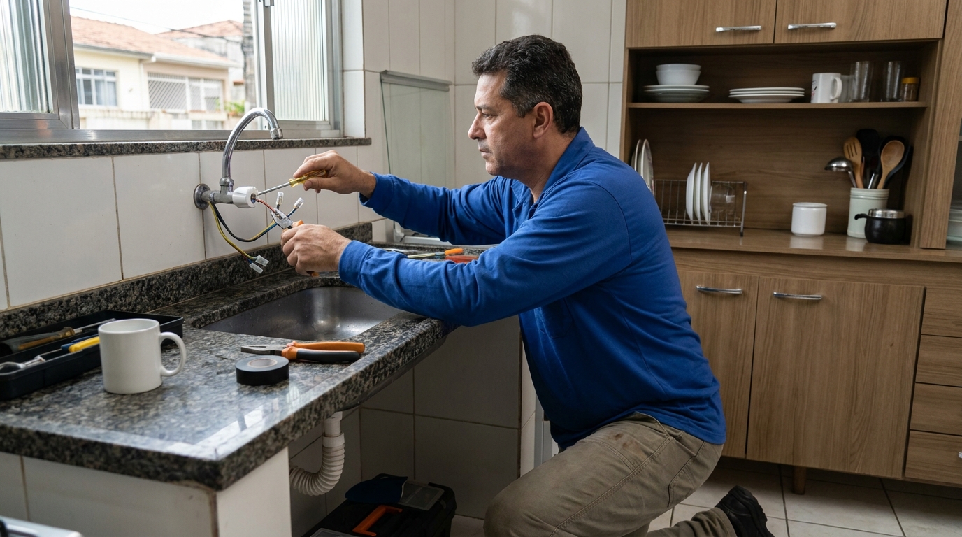 Troca de torneira eletrica em Florianópolis‑SC